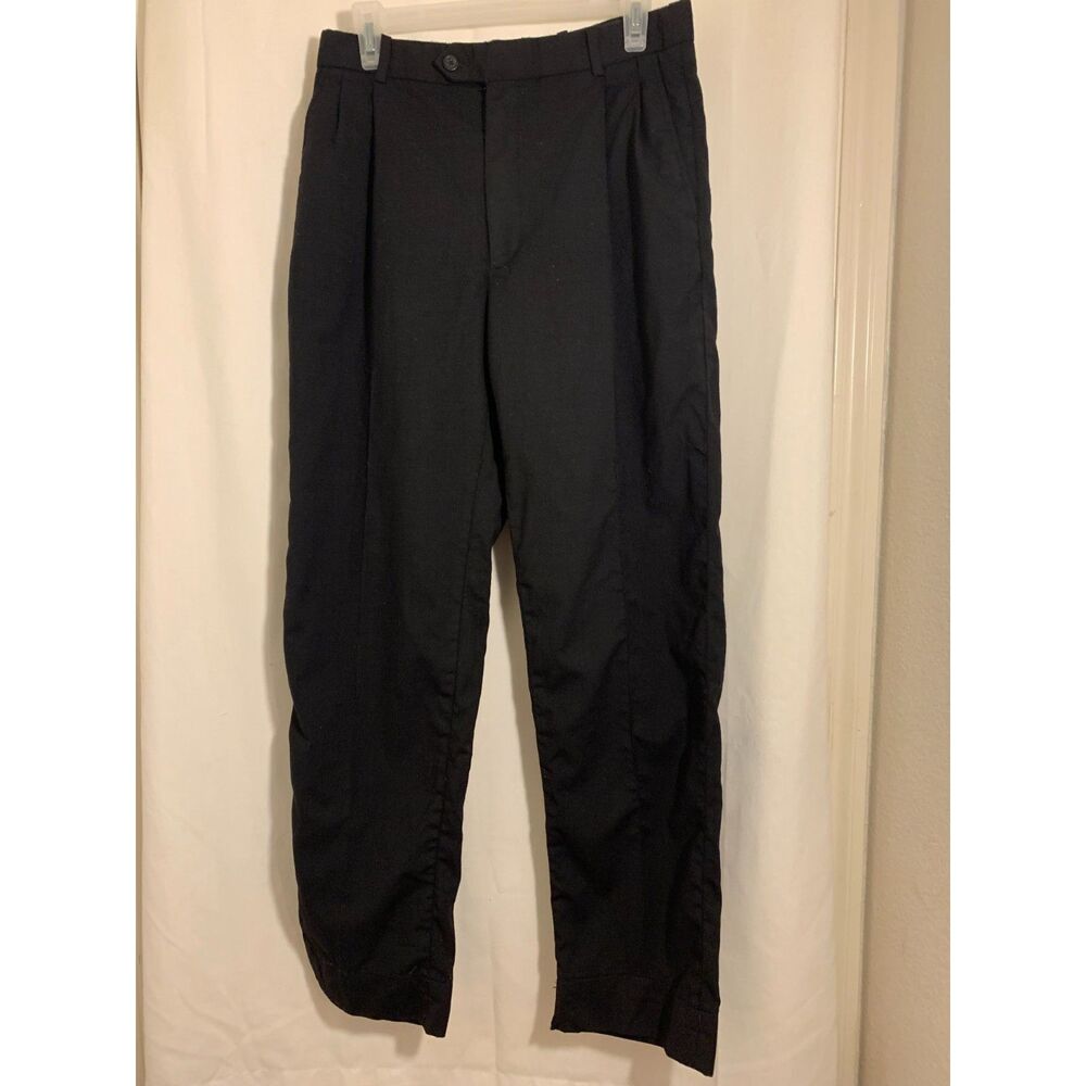 Versini 100% Wool Black Dress Pants – Men’s 31 Regular